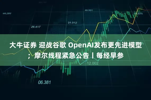 大牛证券 迎战谷歌 OpenAI发布更先进模型；摩尔线程紧急公告丨每经早参